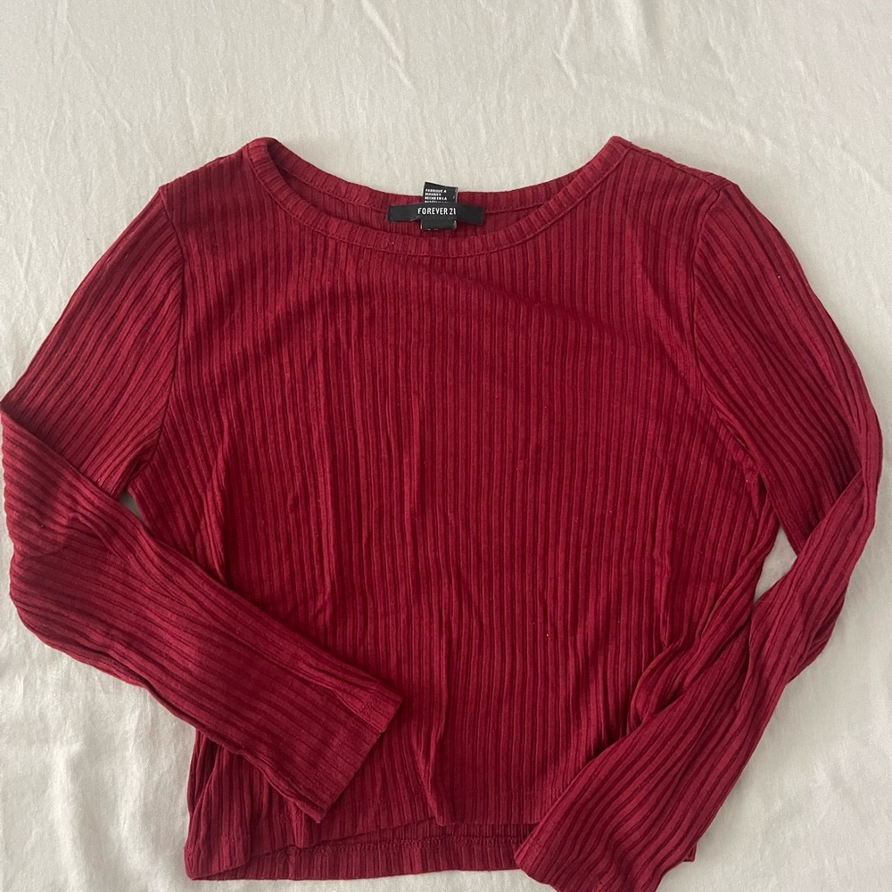 Forever 21 long sleeve cropped top